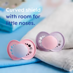 MAM Original Soother 16+ Months (Set of 2), Baby Soother Made from Sustainable SkinSoft Silicone Teat, with MAM Soother Case, Pink (Designs May Vary)