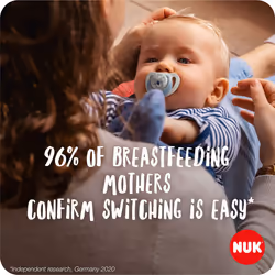 NUK Star Baby Dummy | 6-18 Months | Day & Night Soothers | BPA-Free Silicone | Pink Koala | 2 Count