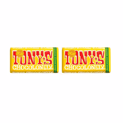 Tony's Chocolonely Milk Almond Honey Nougat Chocolate Bar - 180g, Milk Chocolate, Gift, Vegetarian - Belgian Fairtrade Chocol ...