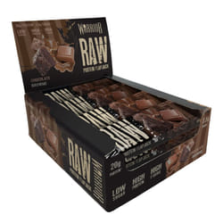 Warrior Raw Protein Flapjacks â 12 Bars x 75g Each â Packed with 20g of Protein â Low Sugar, High in Fibre (Choc Brownie)