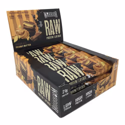 Warrior Raw Protein Flapjacks â 12 Bars x 75g Each â Packed with 20g of Protein â Low Sugar, High in Fibre (Chocolate P ...