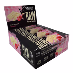 Warrior Raw Protein Flapjacks â 12 Bars x 75g Each â Packed with 20g of Protein â Low Sugar, High in Fibre (White Choco ...
