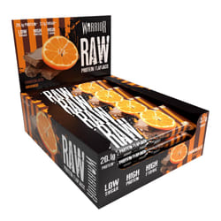 Warrior Raw Protein Flapjacks â 12 Bars x 75g Each â Packed with 20g of Protein â Low Sugar, High in Fibre (Chocolate Orange)