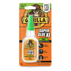 Gorilla Super Glue Gel XL, 25g â All Purpose, Fast Setting & Thicker, More Controlled Formula, Ideal for Metal, Ceramics, Leather & More