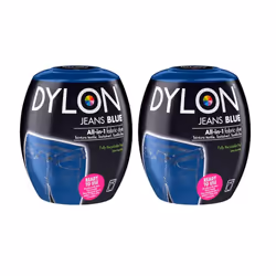DYLON Washing Machine Fabric Dye Pod for Clothes & Soft Furnishings, 350g â Jeans Blue (Pack of 2)