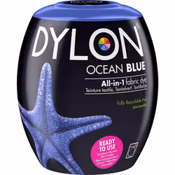 DYLON Washing Machine Fabric Dye Pod for Clothes & Soft Furnishings, 350g â Ocean Blue