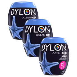 DYLON Washing Machine Fabric Dye Pod for Clothes & Soft Furnishings, 350g â Ocean Blue (Pack of 3)