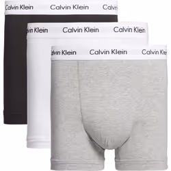 Calvin Klein Men's Trunk, Black/White/Grey Heather, S