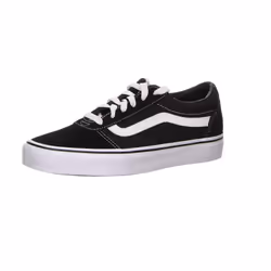 Womens Vans Size 5, Ward Sneaker Black & White Suede Canvas Lace Up Shoes, Ladies' Trainers, Lightweight Sports Shoes by Vans ...