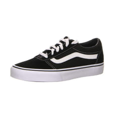 Womens Vans Size 5, Ward Sneaker Black & White Suede Canvas Lace Up Shoes, Ladies' Trainers, Lightweight Sports Shoes by Vans Active Wear Range (5 UK)