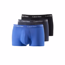 Calvin Klein Men's Low Rise Trunk 3pk 0000u2664g Boxers, Multicolour (Black/Blueshadow/Cobaltwater Dtm Wb), M