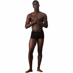 Calvin Klein Men's Low Rise Trunk 3pk 0000u2664g Boxers, Black (Black W. Black Wb), S