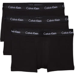 Calvin Klein Men's Low Rise Trunk 3pk 0000u2664g Boxers, Black (Black W. Black Wb), M
