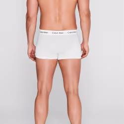 Calvin Klein Men's Low Rise Trunk 3pk 0000u2664g Low Rise Trunk, White (White), S