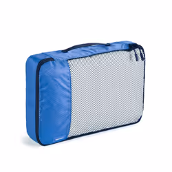 Amazon Basics Packing Cubes for Suitcases, Travel Organisers, Zipper, 4-Piece Set Bags, Large/Medium/Small/Slim, Blue