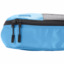 Amazon Basics Packing Cubes for Suitcases, Travel Organisers, Zipper, 4-Piece Set Bags, Medium, Sky Blue
