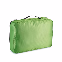 Amazon Basics Packing Cubes for Suitcases, Travel Organisers, Zipper, 4-Piece Set Bags, Medium, Green