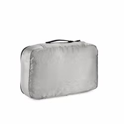 Amazon Basics Packing Cubes for Suitcases, Travel Organisers, Zipper, 4-Piece Set Bags, Small, Gray