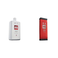 Autoglym Super Resin Polish, 1L - High Performance Car Polish for Detailing and Maximum 560008 Hi-Tech Finishing Cloth, Red, 31.0 cm*24.0 cm*13.0 cm