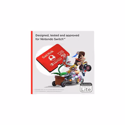 SanDisk 128GB microSDXC card for Nintendo Switch consoles, Nintendo Licensed Product, up to for games, UHS-I, Class 10, U3, Super Mario Super Mushroom