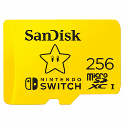 SanDisk 256GB microSDXC card for Nintendo Switch consoles, Nintendo Licensed Product, up to place for games, UHS-I, Class 3, ...