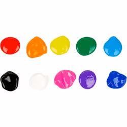 CRAYOLA Washable Paints - Assorted Colours (Pack of 10) | Perfect for Any Arts & Crafts Easily Washable | Ideal for Kids Aged 3+ (Packaging may vary)