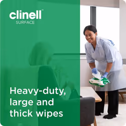 Clinell Universal Cleaning and Disinfectant Wipes for Surfaces - Pack of 200 Wipes - Multi Wipes, Kills 99.99% of Germs, Quick Action - 275mm x 200mm