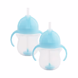 Munchkin Click Lock Tip & Sip Straw Cup Set | Baby Toddler Sippy Cups with Leakproof Cup| Baby Cup Weighted Baby Bottles -7oz ...