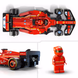 LEGO Speed Champions Ferrari SF-24 FRace Car Toy with a Collectible Formula Driver Kits for 10+ Year Old Boys & Girls or Adult Motorsport Fans 77242