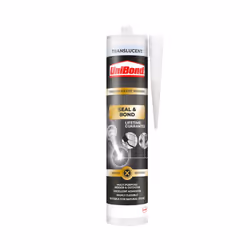 UniBond Seal & Bond Multi-Purpose Sealant, Mould-Resistant Waterproof Sealant, Suitable for Use as Bathroom Sealant, Transluc ...