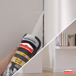 UniBond Seal & Bond Multi-Purpose Sealant, Mould-Resistant Waterproof Sealant, Suitable for Use as Bathroom Sealant, Translucent, 1 x 291g Cartridge
