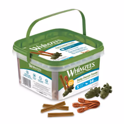 WHIMZEES By Wellness Variety Box Dental, Mixed Shapes, Size S, 56 Pieces, Natural Free Dog Chews, Dog Dental Sticks for Small ...