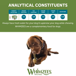 WHIMZEES By Wellness Variety Box Dental, Mixed Shapes, Size S, 56 Pieces, Natural Free Dog Chews, Dog Dental Sticks for Small Breeds, No Added Sugar