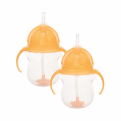 Munchkin Click Lock Tip & Sip Straw Cup Set | Baby Toddler Sippy Cups with Cup | Baby Cup Weighted Straw |Baby Bottles -7oz/2 ...