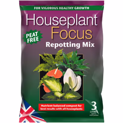 Houseplant Focus Repotting Mix, 3L - Growth Technology Potting Soil for Indoor Plants - Peat-Free Soil - Professional Grade H ...