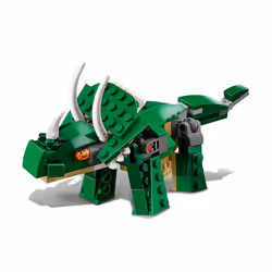 LEGO 31058 Creator Mighty Dinosaurs Toy, 3 in 1 Model, T. rex, Triceratops Pterodactyl Dinosaur Figures, Gifts for 7-12 Year Old kids, Boys & Girls