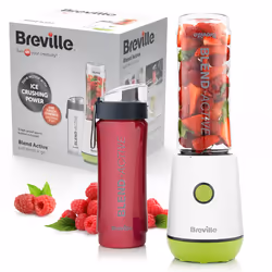 Breville Blend Active Personal Blender & Smoothie Maker | 350W | 2 Portable Blend Active Bottles (600ml) | Leak Proof Lids | ...