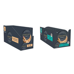 Encore Food Pouch Chicken & Brown Rice (16 x 70g Pouches) & 100% Natural Food Pot, Succulent Tuna with Pacific Crab in Broth 60 g Pot (Pack of 10)