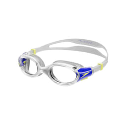Speedo Junior Biofuse 2.0 Swimming Goggles,Patented Easy Adjustment, Anti-Fog, Anti-Leak, Enhanced Fit, Improved Cobalt/Lemon Drizzle, One Size