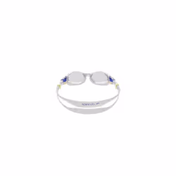 Speedo Junior Biofuse 2.0 Swimming Goggles,Patented Easy Adjustment, Anti-Fog, Anti-Leak, Enhanced Fit, Improved Cobalt/Lemon Drizzle, One Size