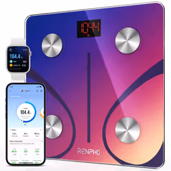 RENPHO Bathroom Scales, Digital Scales for Body Weight with High Precision Sensors, Bluetooth Scales Body Composition Monitor ...