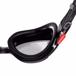 Speedo Unisex Biofuse 2.0 Swimming Goggles, Patented Easy Adjustment, Anti-Fog, Anti-Leak, Enhanced Fit, Comfort, Black/White/Smoke, One Size