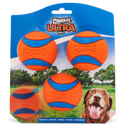ChuckIt! Ultra Ball Dog Toy Ball Durable Rubber Dog Ball High Bounce Floating Chuck It Launcher Compatible Toy Balls For Dogs, 3 Pack, Medium