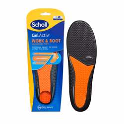 Scholl GelActiv Work Insoles for Men, All Day Comfort at Work, Shock Absorption and Comfort Cushioning with GelWave Technolog ...