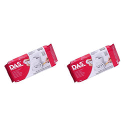 DAS White 500 g Air Hardening Modelling Clay, Non Bake, Ready to Use, Suitable for All Ages, Ideal for Professionals & Hobbyists (Pack of 2)