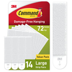 Command Picture Hanging Strips, Value Pack - 14 x 2 Large Adhesive Strips - For Pictures, Frames, Mirrors, Wall dÃ©cor - Damage Free Hanging
