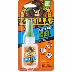 Gorilla Super Glue Gel, 15g â All Purpose, Fast Setting, No-Run Formula with Anti-Clog Cap | Ideal for Metal, Ceramics, Lea ...