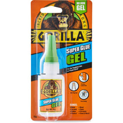 Gorilla Super Glue Gel, 15g â All Purpose, Fast Setting, No-Run Formula with Anti-Clog Cap | Ideal for Metal, Ceramics, Leather & More