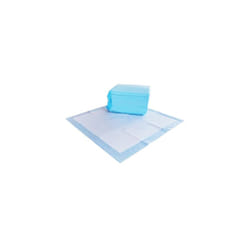 Amazon Basics Leakproof, 5-Layer, Scented Dog Pee Pads for Potty Training, 55.9 x 55.9 cm, Pack of 1, Regular (50 Count), Blue