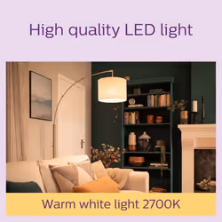 Philips LED Frosted A67 Light Bulb 3 Pack [Warm White 2700K - E27 Edison Screw] 100W, Non Dimmable. for Home Indoor Lighting